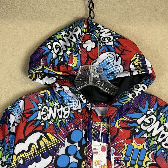 Drill Clothing Co Hoodie Mens Small Multicolor Oh Snap Comic Graphic Print - Picture 2 of 13
